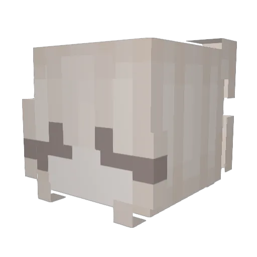 Claaaara Minecraft avatar head, 3D render