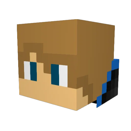 Claas_Jaguar Minecraft avatar head, 3D render
