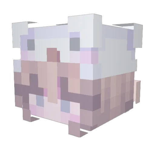 Clac_the_first Minecraft avatar head, 3D render