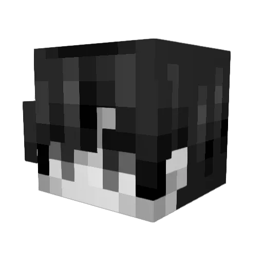 Clacks Minecraft avatar head, 3D render