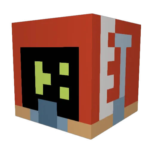 Claddaugh Minecraft avatar head, 3D render