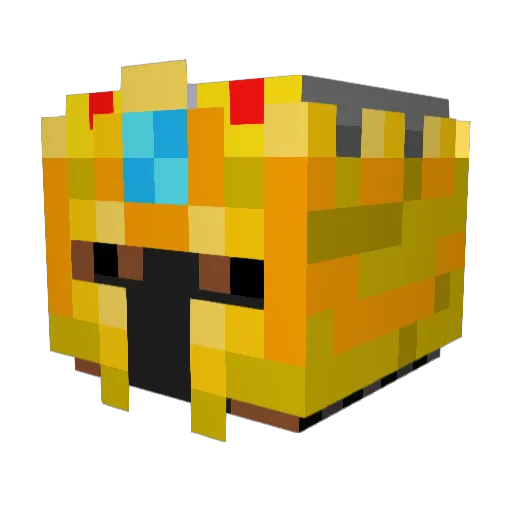 Cladesar Minecraft avatar head, 3D render
