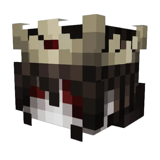 Clafffy Minecraft avatar head, 3D render