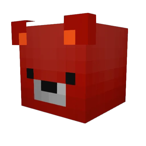 Claigo Minecraft avatar head, 3D render