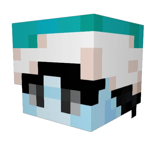 Clain_Master Minecraft avatar head, 3D render