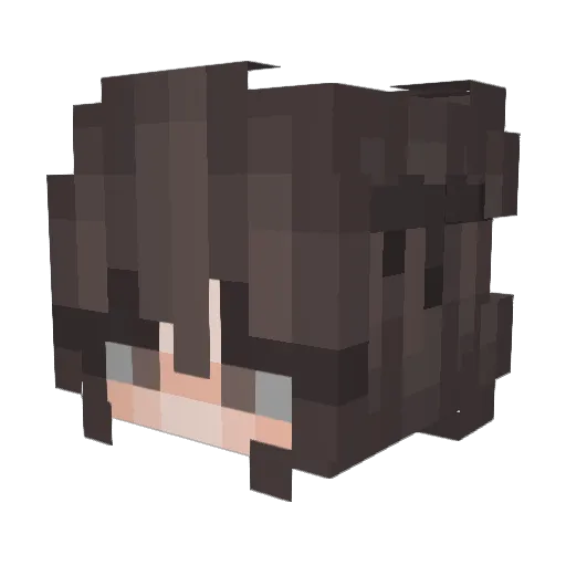 Claire95 Minecraft avatar head, 3D render