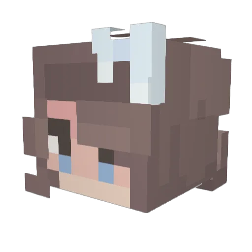ClaireBear_64 Minecraft avatar head, 3D render