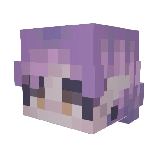 ClaireBerry_ Minecraft avatar head, 3D render