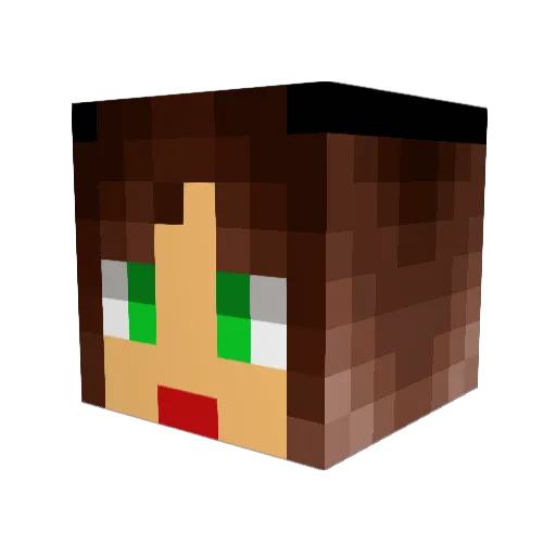 ClaireLorretta15 Minecraft avatar head, 3D render