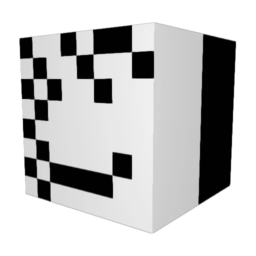 ClaireRocks Minecraft avatar head, 3D render