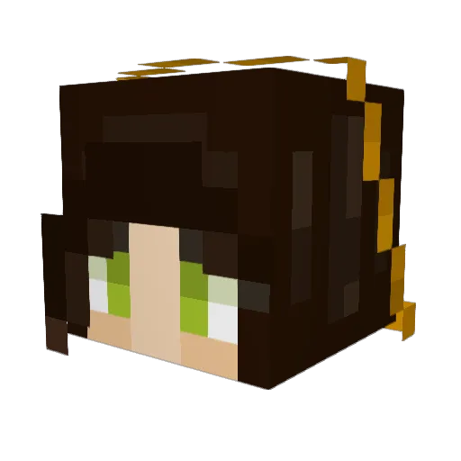 Claire_H_M Minecraft avatar head, 3D render