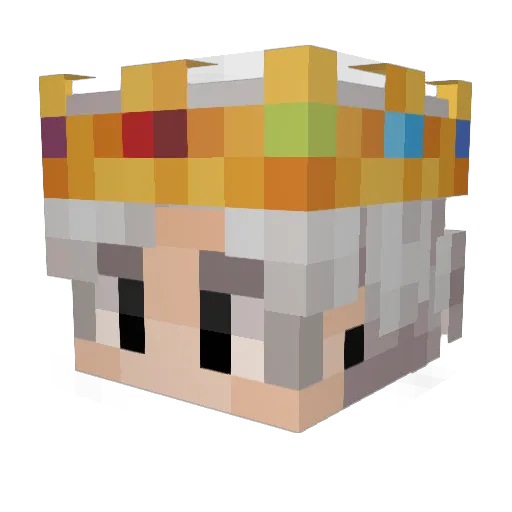Clairvoyant_ Minecraft avatar head, 3D render