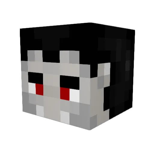 ClamityClam Minecraft avatar head, 3D render