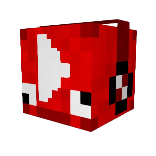 ClampVRALT Minecraft avatar head, 3D render