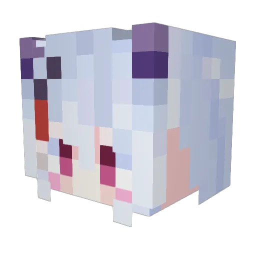 Clan_Beryl Minecraft avatar head, 3D render