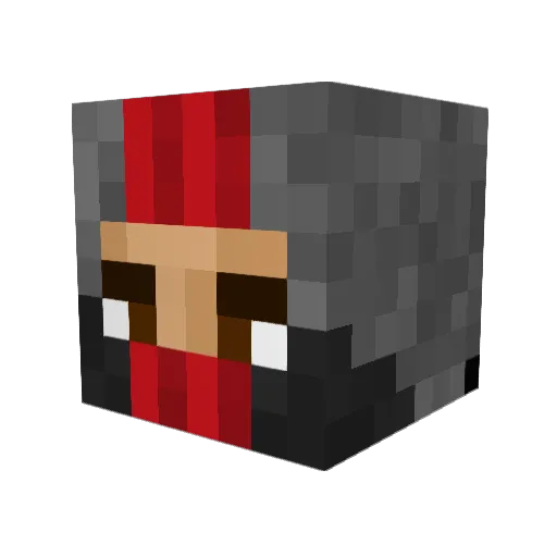 ClancyCactus Minecraft avatar head, 3D render