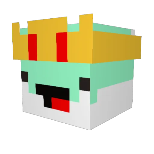 Clank3000 Minecraft avatar head, 3D render