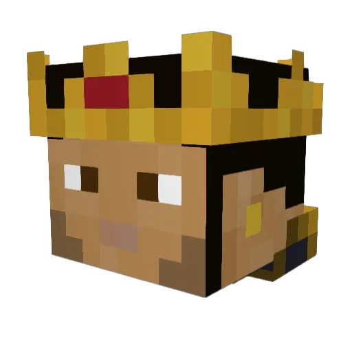 ClanxVII Minecraft avatar head, 3D render