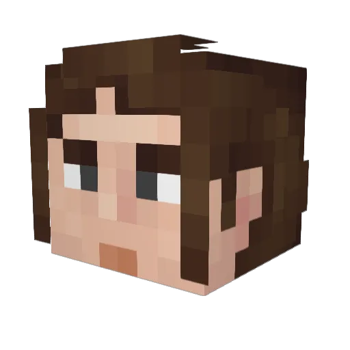 Clap_Back Minecraft avatar head, 3D render