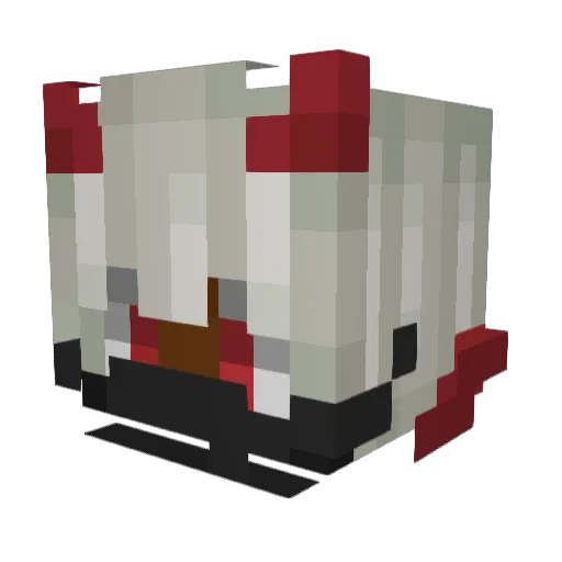 Claponator Minecraft avatar head, 3D render