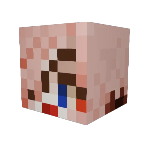 Clappeate123 Minecraft avatar head, 3D render