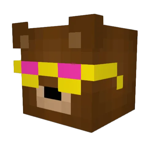 ClappedByVenom Minecraft avatar head, 3D render