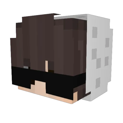 ClappedbabyeZ Minecraft avatar head, 3D render