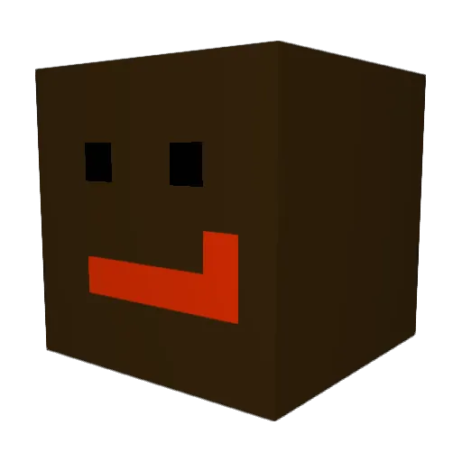 ClapzNebula Minecraft avatar head, 3D render