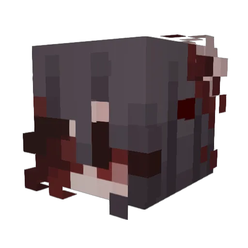 Clara421 Minecraft avatar head, 3D render