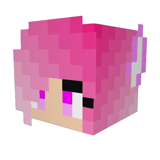ClaraBuster Minecraft avatar head, 3D render