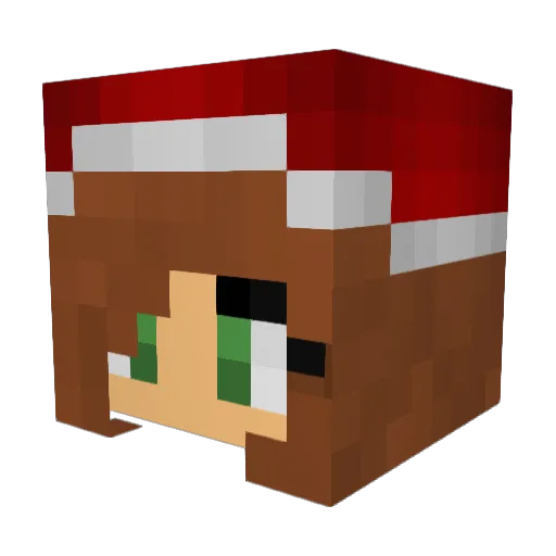 ClaraSofie1 Minecraft avatar head, 3D render