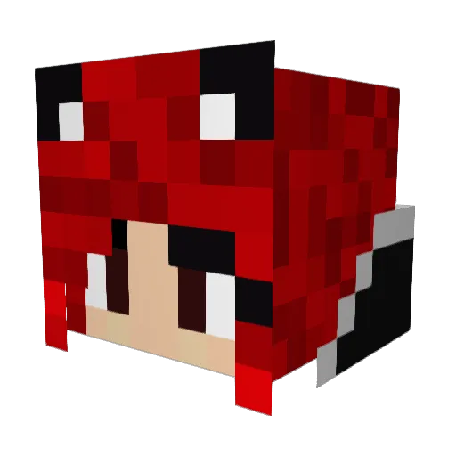 Clara_Fall Minecraft avatar head, 3D render