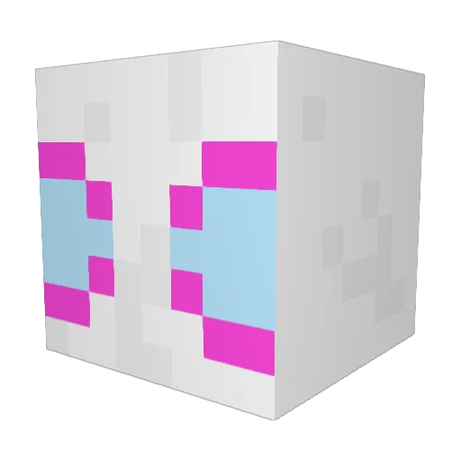 Clarabelle518 Minecraft avatar head, 3D render