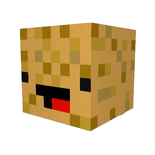Clarabruhl Minecraft avatar head, 3D render