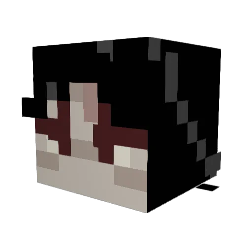 Clarafyer_ Minecraft avatar head, 3D render