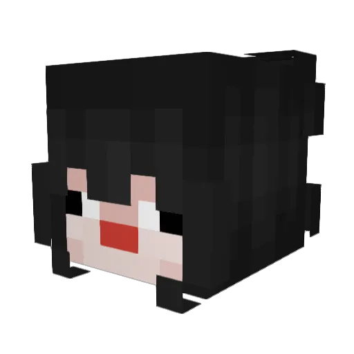 Claranet Minecraft avatar head, 3D render