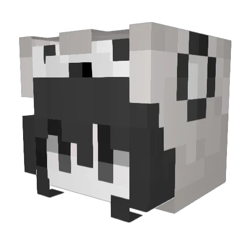 Clararn Minecraft avatar head, 3D render