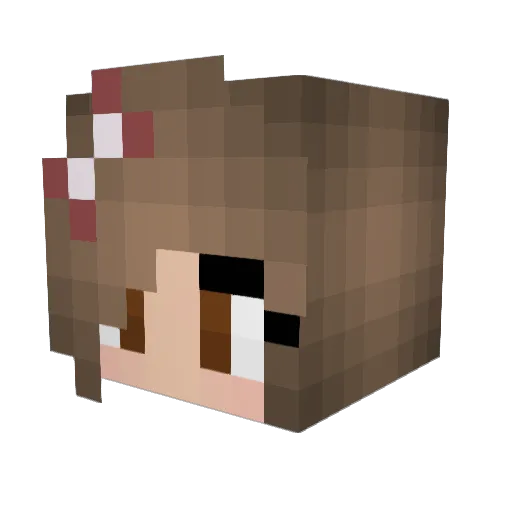 Clare5478 Minecraft avatar head, 3D render