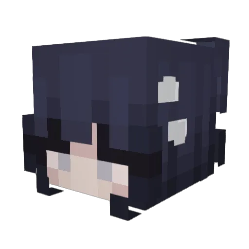 Clarensa Minecraft avatar head, 3D render