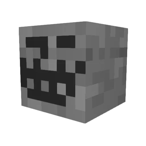 Clargitrog Minecraft avatar head, 3D render