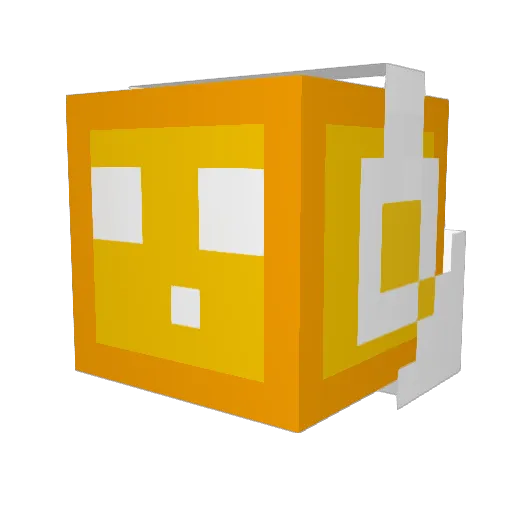 Clarity32 Minecraft avatar head, 3D render