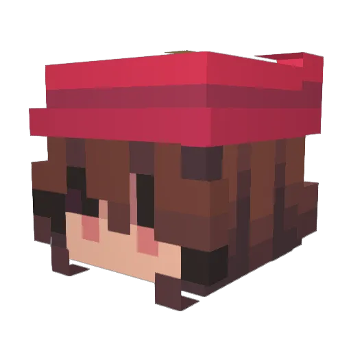 ClarityNebula22 Minecraft avatar head, 3D render