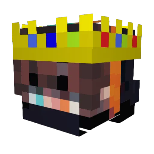 ClarityXD Minecraft avatar head, 3D render