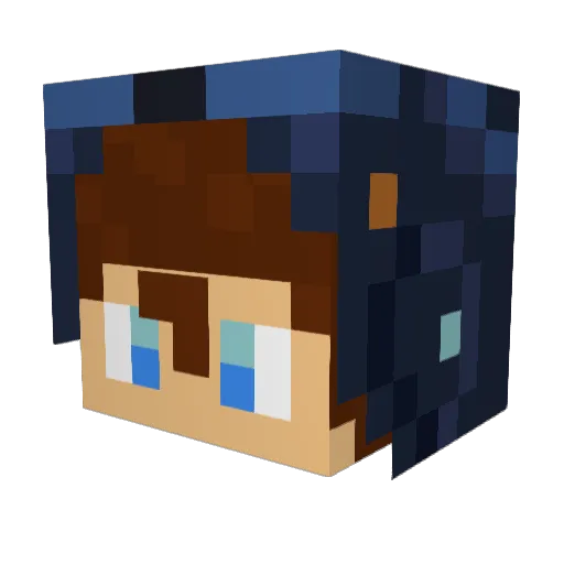 ClarkKent614 Minecraft avatar head, 3D render