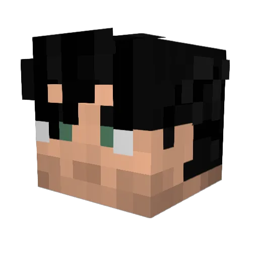 ClarkKent_001 Minecraft avatar head, 3D render
