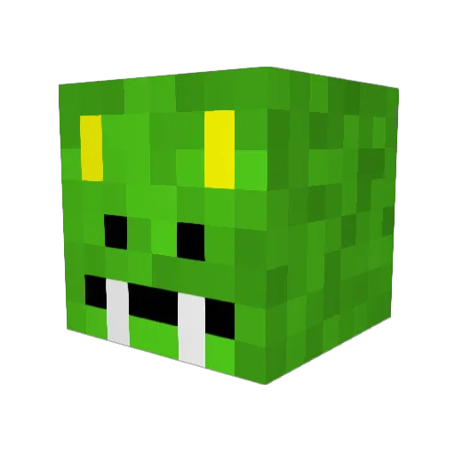 ClarkMyWords Minecraft avatar head, 3D render