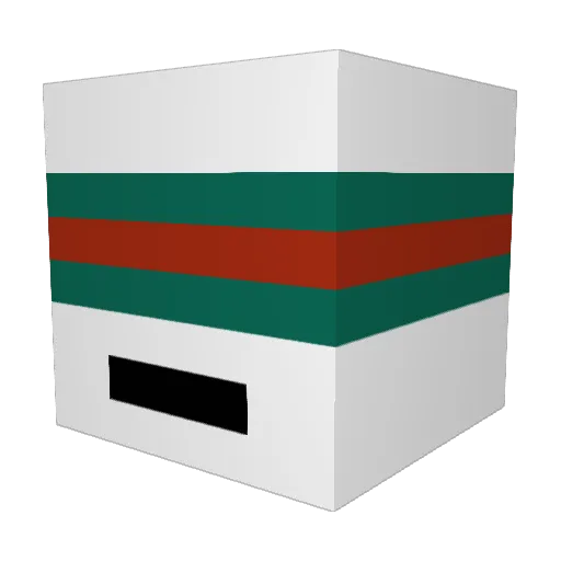 Clarkdot7 Minecraft avatar head, 3D render
