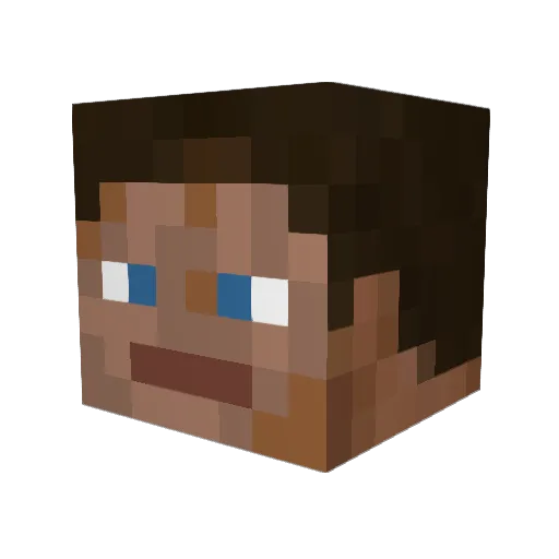 Clarkyr Minecraft avatar head, 3D render
