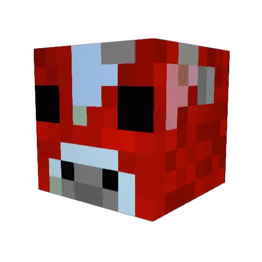 Clarkyyy Minecraft avatar head, 3D render