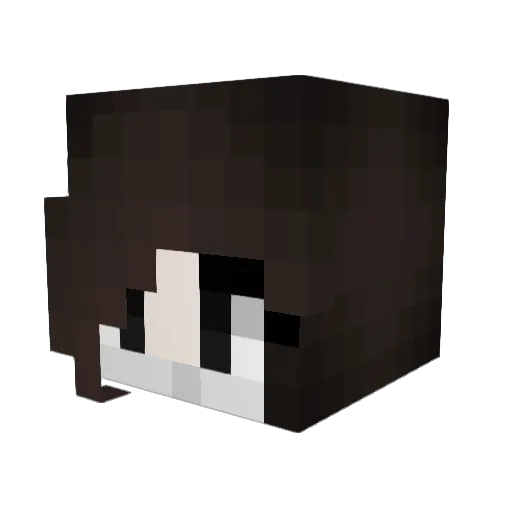ClarryBerry Minecraft avatar head, 3D render